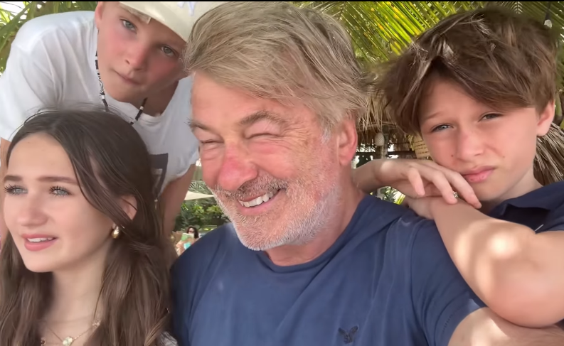 Alec Baldwin with his kids / Credit: Instagram