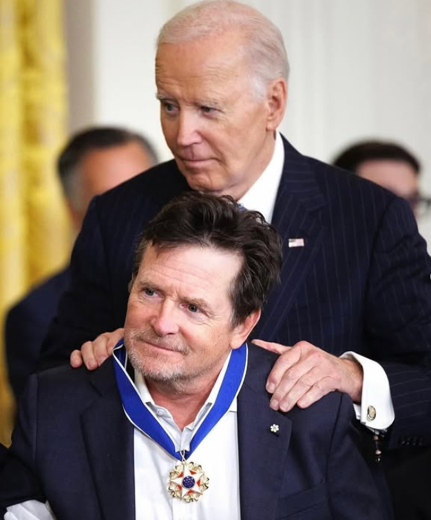 Michael J. Fox and former U.S. President Joe Biden / Credit: Instagram