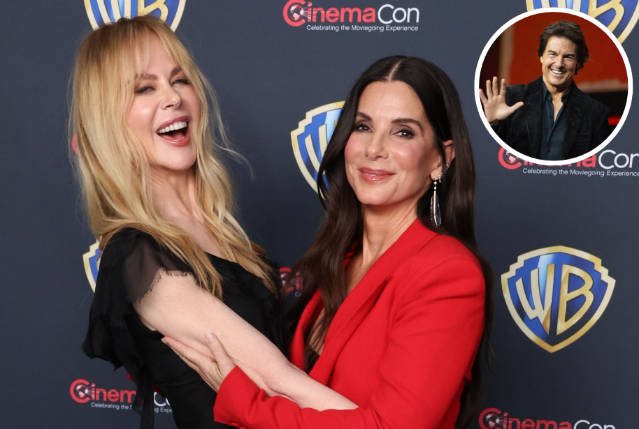 Nicole Kidman and Sandra Bullock, Tom Cruise in inset / Credit: X