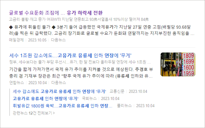 ▲ '국정감사' 관련 기사 검색 갈무리