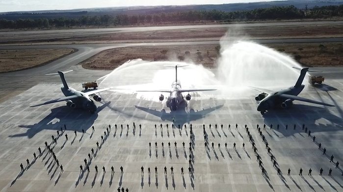 KC-390의 브라질 공군 도입행사 당시 모습 <출처: 브라질 공군>