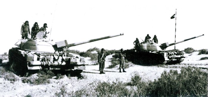 시리아와 이집트는 T-54와 T-55 전차를 도입하는 등 군비증강으로 이스라엘의 공격을 준비했다. <출처: Public Domain>