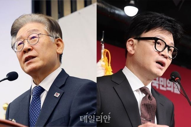 이재명 더불어민주당 대표(사진 왼쪽)와 한동훈 국민의힘 비상대책위원장 ⓒ데일리안