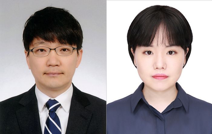 김태원(좌측) 인하대 해양과학과 교수와 장숙진BK21정밀의학·스마트공학 융합연구단 박사(현 한국해양과학기술원 소속)ⓒ 인하대 제공