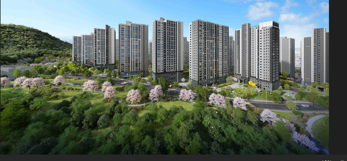 롯데건설은 4월 인천 계양구에서 분양하는 3053가구의 대단지 아파트 '계양 롯데캐슬 파크시티'에 조경면적 비율 약 38%를 적용한다고 25일 밝혔다.ⓒ롯데건설