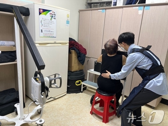 강원 평창군보건의료원의 올해 2월 이동검진 자료사진. (뉴스1 DB)