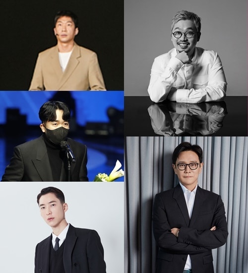 소성진 대표(왼쪽 위, 시계방향), 피독, 한성수 대표, 김성현 디렉터, 손성득 디렉터© 뉴스1