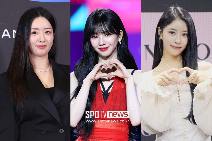 ▲ 에이핑크 윤보미, 에스파 카리나, 러블리즈 이미주(왼쪽부터).  ⓒ곽혜미 기자, 안테나 제공