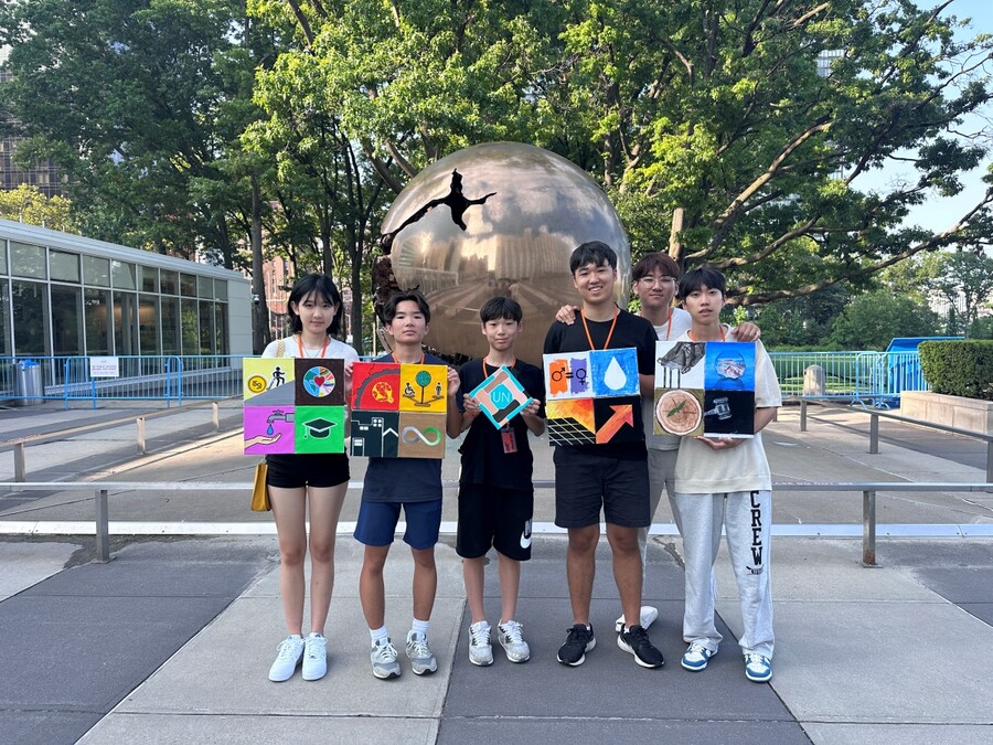 대한국제학교조정협회는 지난해 UN 본부에서 환경 캠페인을 진행했다. 