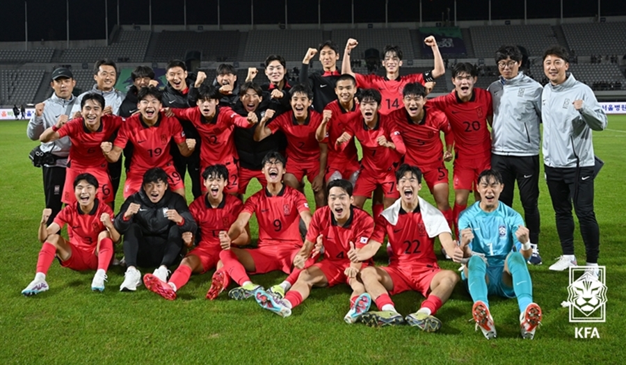 ▲ 지난해 10월 U18 EOU컵에 출전한 U-19 대표팀(당시 U-18)  ⓒ대한축구협회