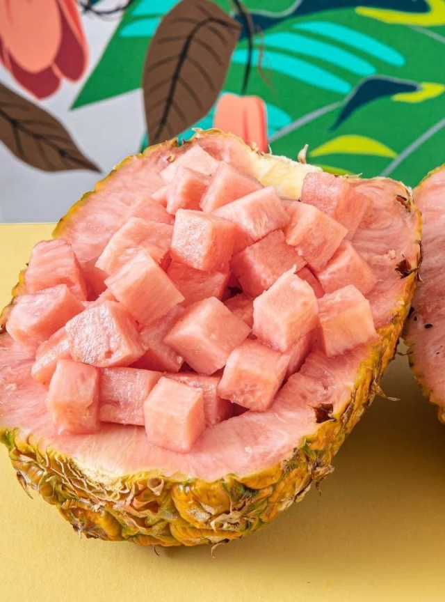 15년 개발해 만든 '빨간 파인애플' 가격이 후덜덜하네