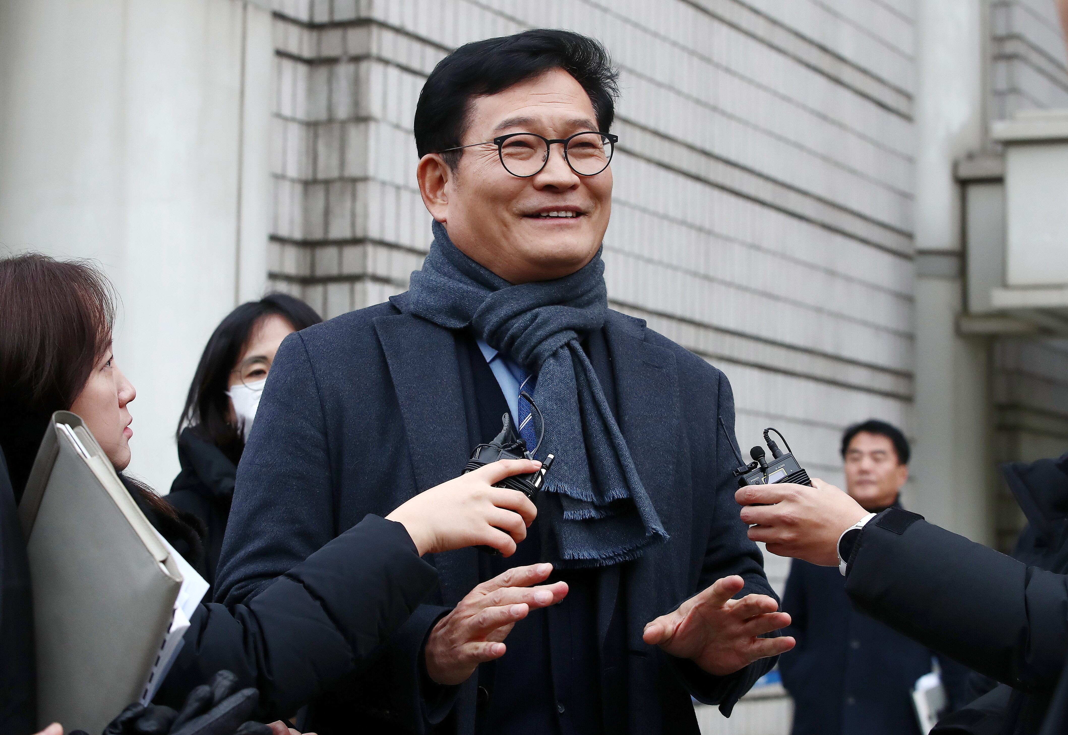 '더불어민주당 전당대회 돈봉투 살포'에 관여한 혐의를 받는 송영길 전 대표. / 뉴스1