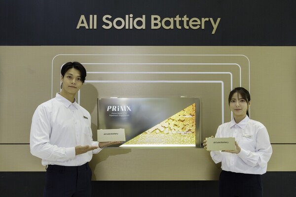 지난 3월 코엑스에서 개최된 '인터배터리 2024'에서 삼성SDI가 업계 최고 에너지 밀도 '900Wh/L 전고체 배터리'의 개발 및 양산 준비 로드맵을 처음 공개했다. / 삼성SDI