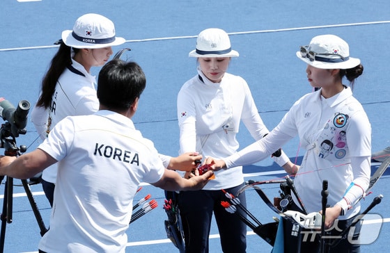 여자 양궁 국가대표팀. /뉴스1 DB © News1 이동해 기자