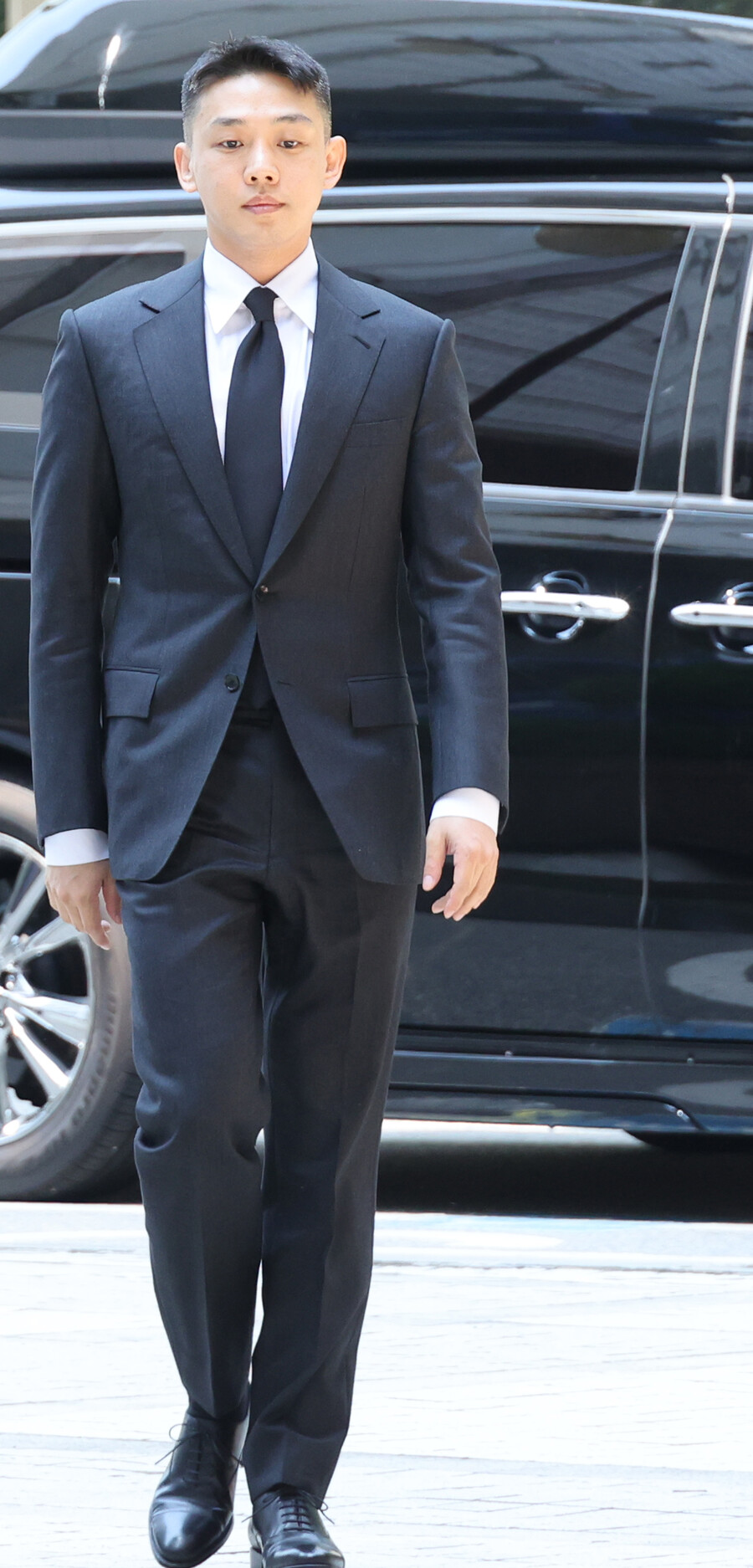 ▲ 6차 공판 출석하는 유아인.  ⓒ연합뉴스