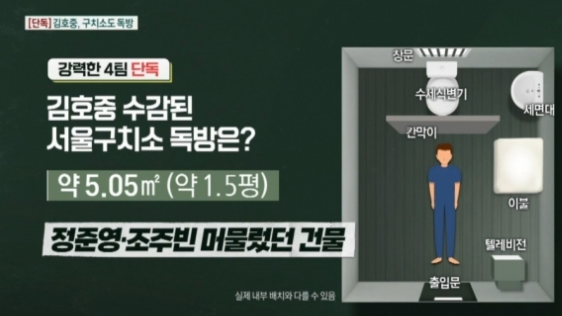 김호중, TV 나오는 '풀옵션' 독방 쓴다…정준영·조주빈 있던 그 건물