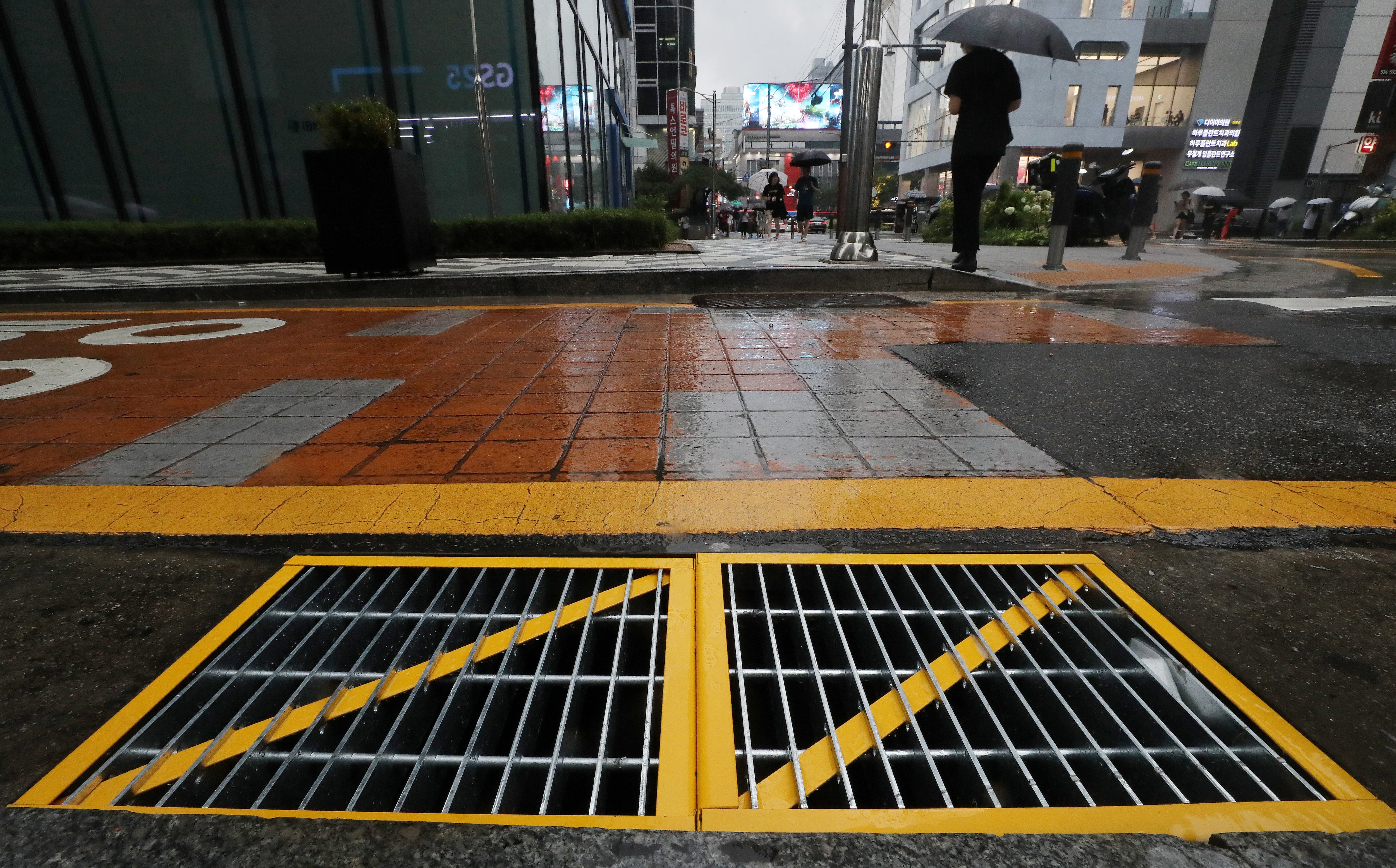 충북 충주시 빗물받이. /뉴스1