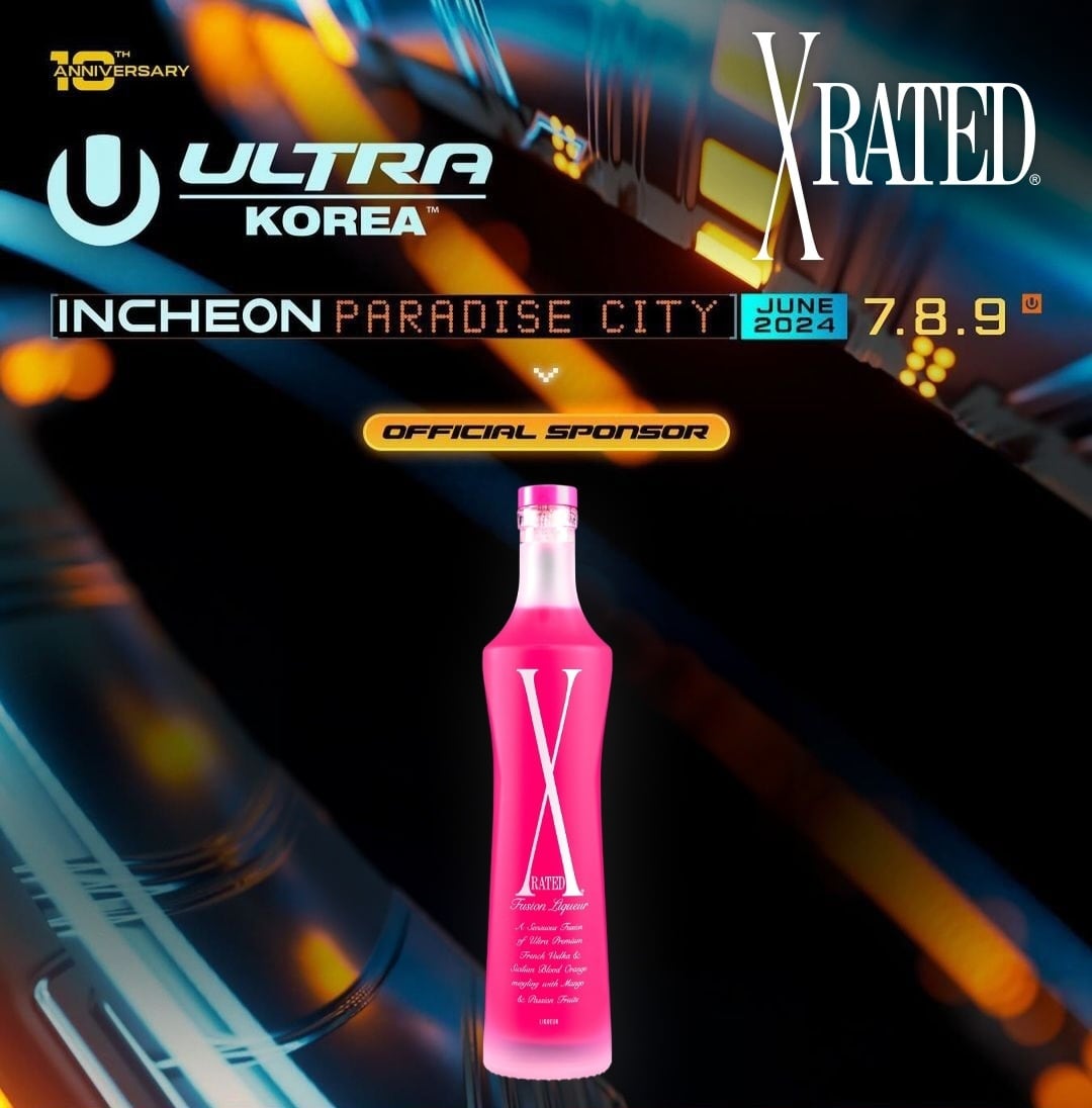 리큐르 ‘엑스레이티드’, 울트라 뮤직 페스티벌 코리아 2024 메인 스폰서 참여. /트랜스베버리지 제공