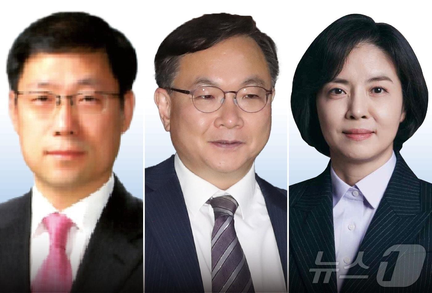 노경필(59·사법연수원 23기), 박영재(55·22기), 이숙연(55·26기) 대법관 후보자.(왼쪽부터)ⓒ News1 양혜림 디자이너