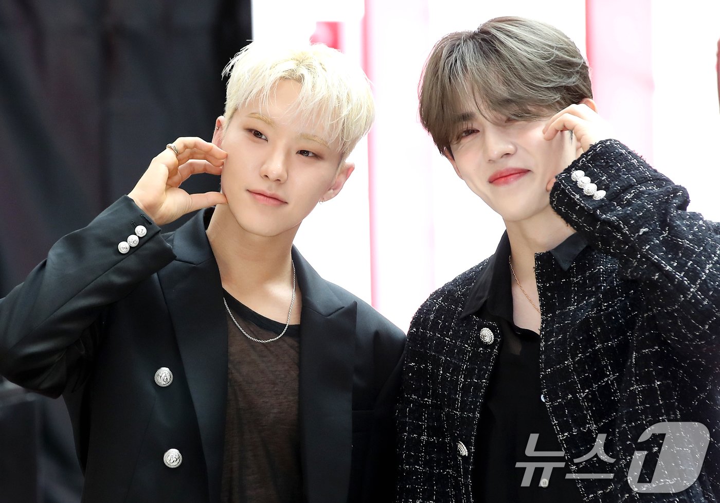 세븐틴 호시(왼쪽)와 에스쿱스 /  뉴스1 ⓒ News1 권현진 기자