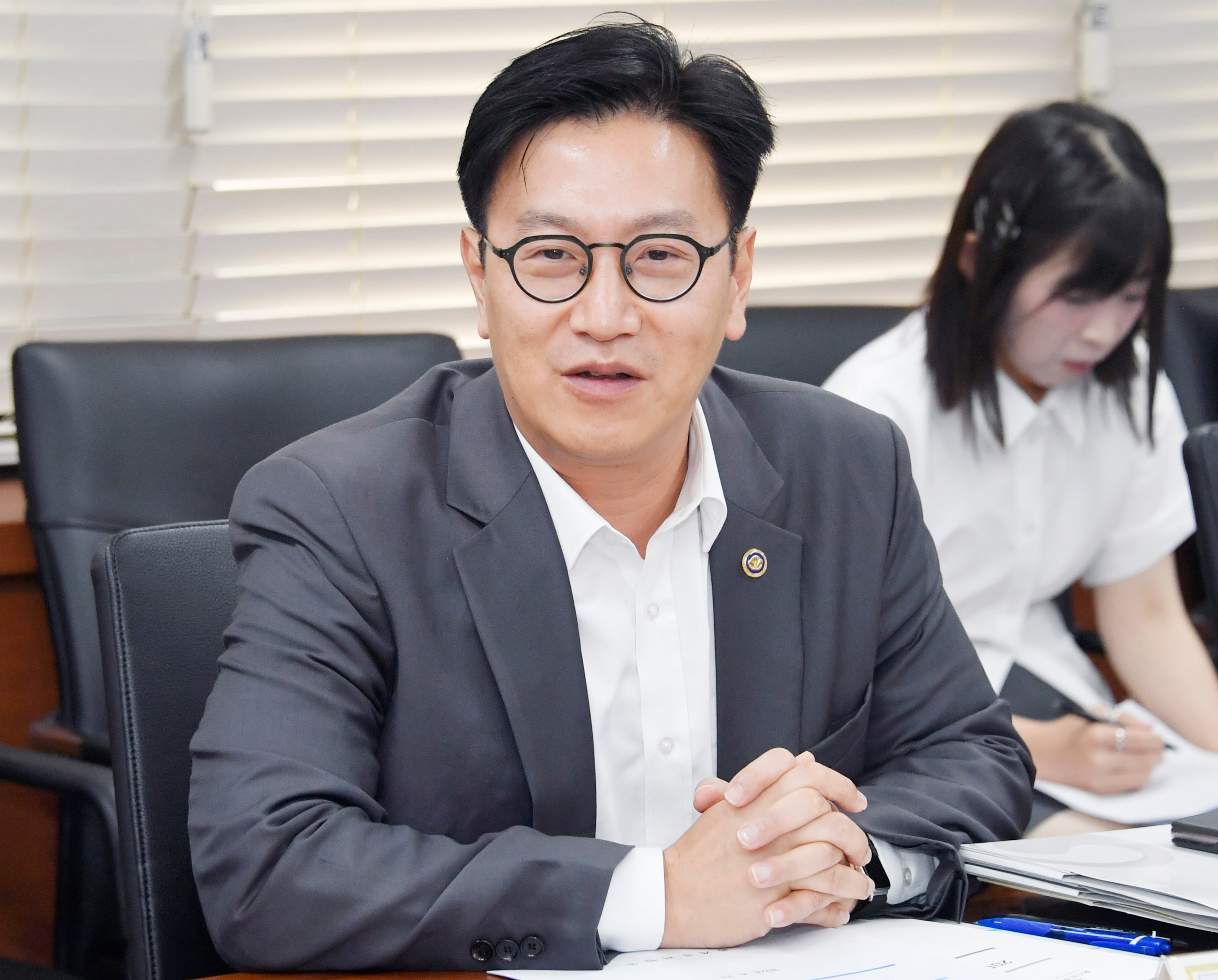 김범석 기획재정부 제1차관이 23일 정부서울청사에서 열린 물가관계차관회의에서 발언을 하고 있다. /기획재정부 제공