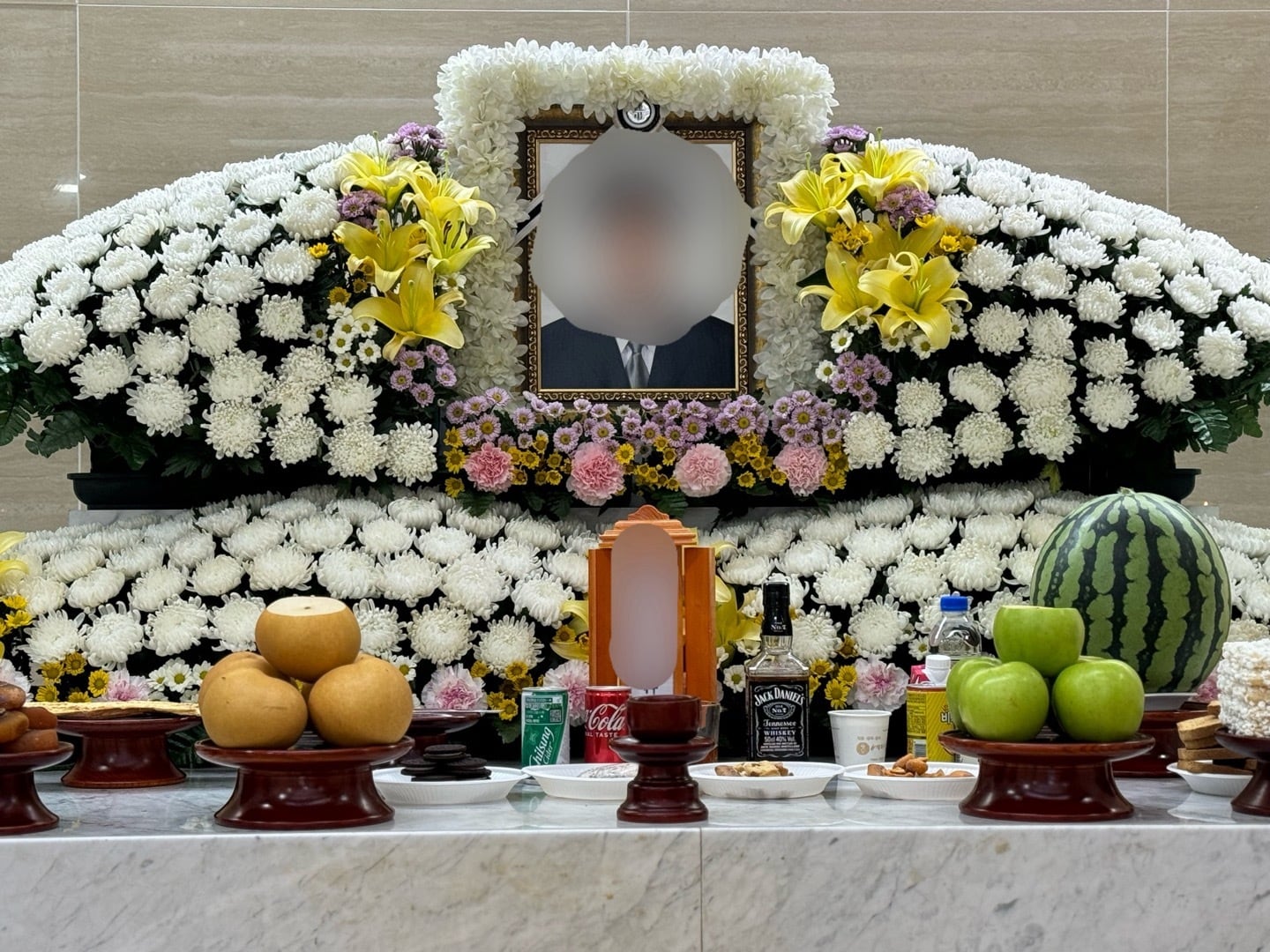 부천 호텔 화재 사망자 A씨(25·남)의 빈소. /뉴스1