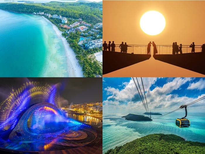 푸꾸옥 해변경관과 센셋타운, 그리고 불꽃놀이와 세계 최장 3선 케이블카/ 사진= 랭키파이