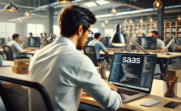 많은 소프트웨어 기업들이 SaaS 전환을 고민하고 있다. / DALL·E