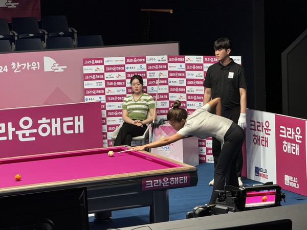 16강에서 만난 김가영과 김보미