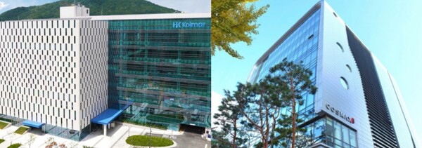 한국콜마와 코스맥스 사옥 전경. /각 사