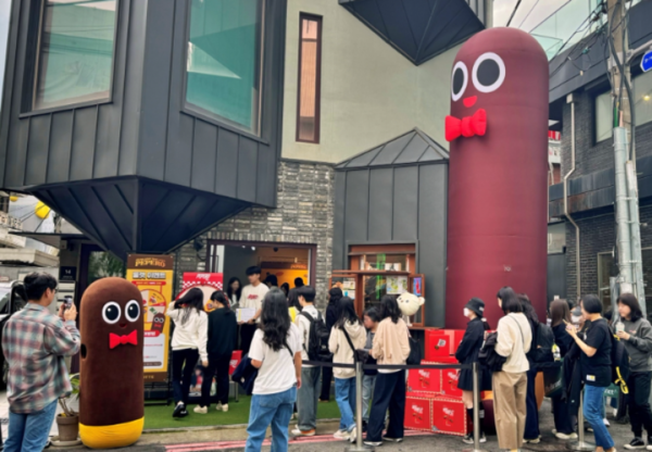 롯데웰푸드 ‘빼빼로 미니 팝업스토어’ 현장. /롯데웰푸드