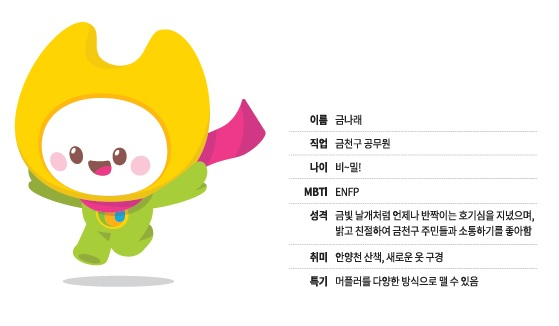 금천구, 대표 캐릭터 ‘금나래’ 새 단장