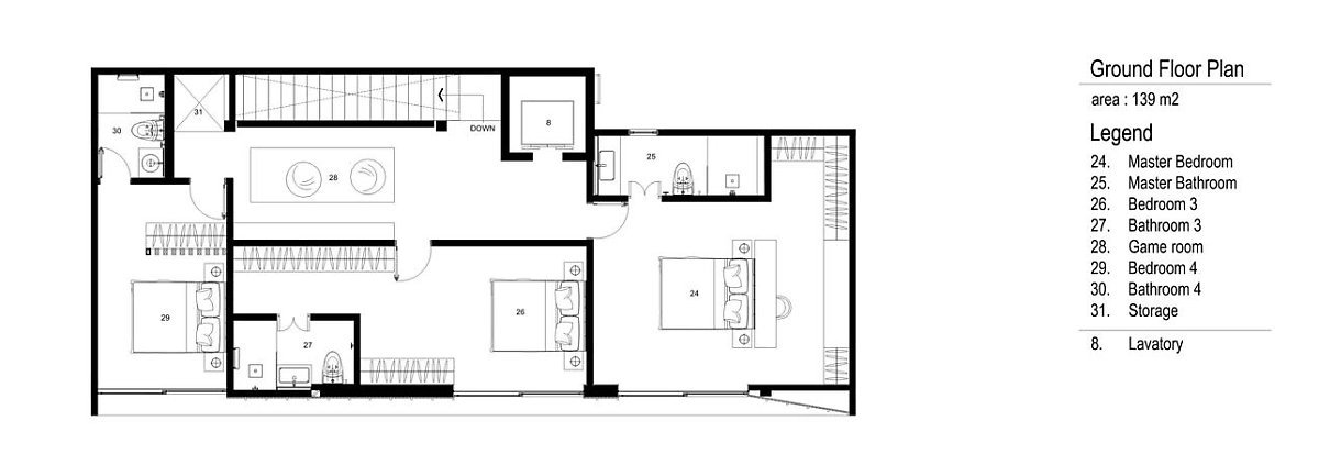 3층 평면도 ©Somia Design Studio