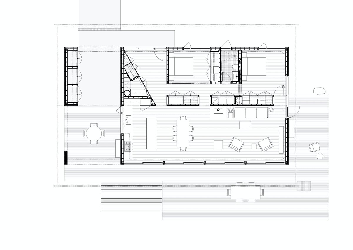 평면도 © Landry Smith Architect