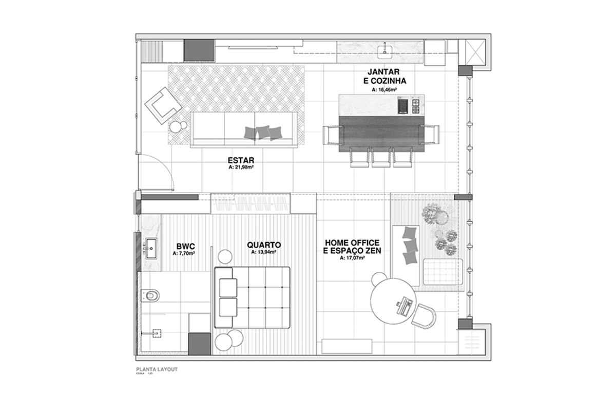 평면도 ©Crippa e Assis Arquitetura