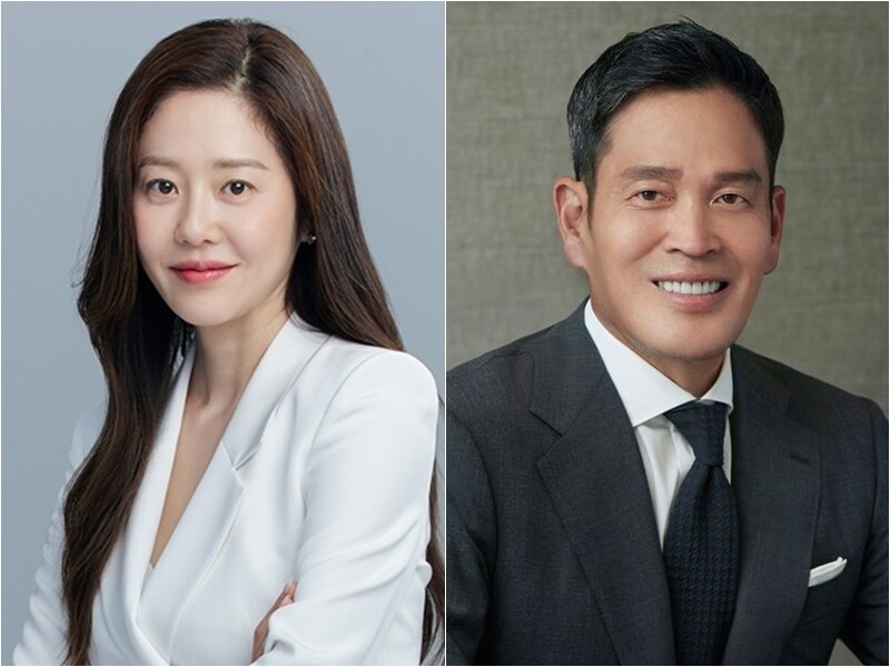 배우 고현정(좌측)과 정용진 신세계그룹 회장. (사진=아이오케이컴퍼니, 신세계그룹)