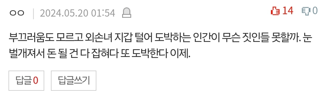 판) 손녀 지갑에 손대는 할아버지 | 인스티즈