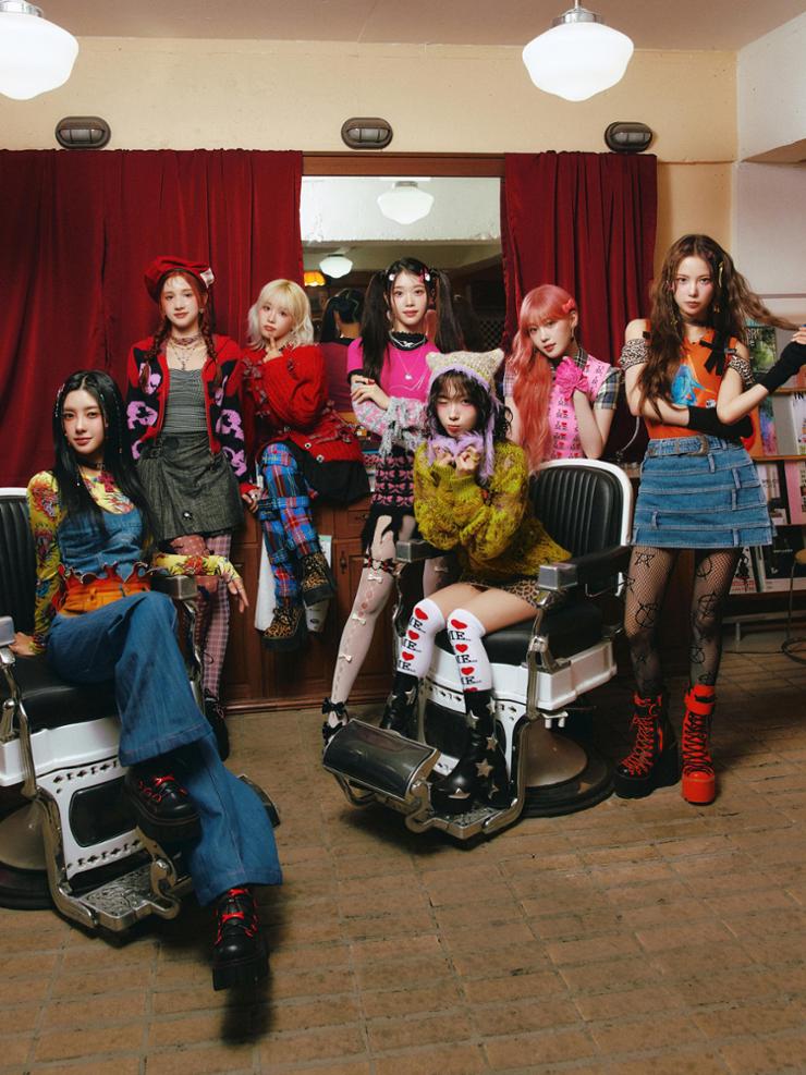 K-pop girl group Kep1er recently underwent a lineup change from a nine-member group to a septet, as two of its former members, Mashiro and Kang Ye-seo, decided not to renew contracts to remain as members of the group. Courtesy of KLAP Entertainment