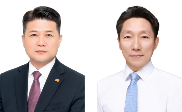 (왼쪽부터) 김동찬 삼양식품 대표이사, 김주영 삼양차이나 법인장(사진=삼양라운드스퀘어)