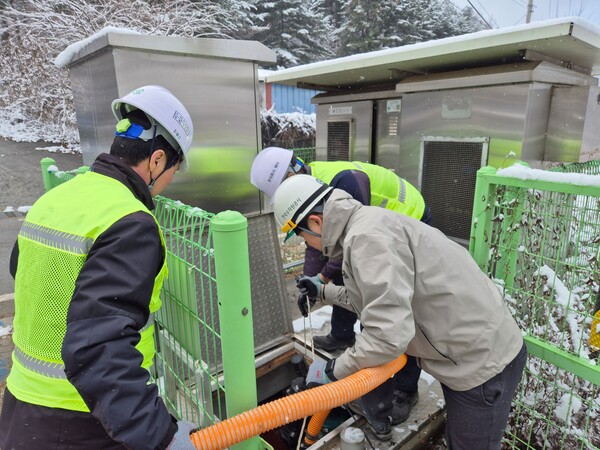 ▲ 수도사고 모의훈련 모습./사진제공=한국수자원공사