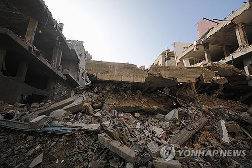 이스라엘 공습으로 무너진 가자지구 건물의 모습. /사진=EPA 연합뉴스 
