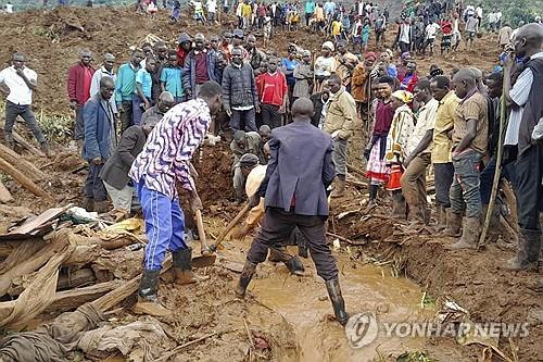 산사태가 난 우간다 동부 산악 마을. /사진=AP 연합뉴스