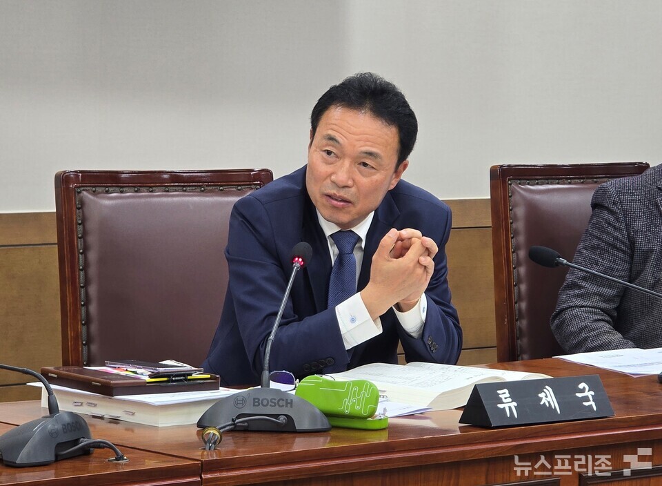 천안시의회 류제국 부의장(사진=김형태 기자).