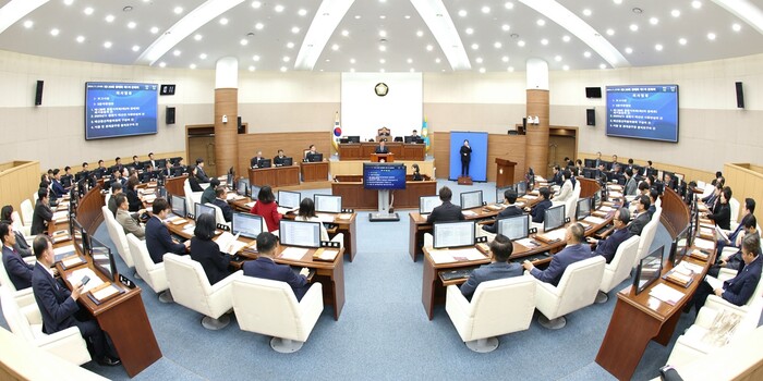 창원특례시의회 ‘제139회 정례회’ 모습.(사진=창원시의회 사무국) 