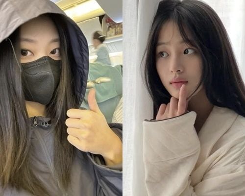 왼쪽부터 뉴진스 해린, 민지. /진즈포프리 계정 캡처