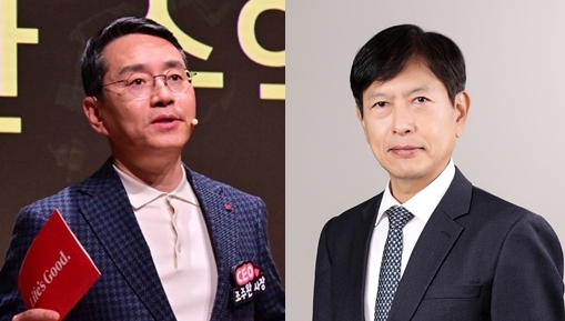 한국공학한림원 신입 정회원에 선정된 조주완 LG전자 최고경영자(CEO) 사장(왼쪽), 안현 SK하이닉스 개발총괄 사장 / 각사
