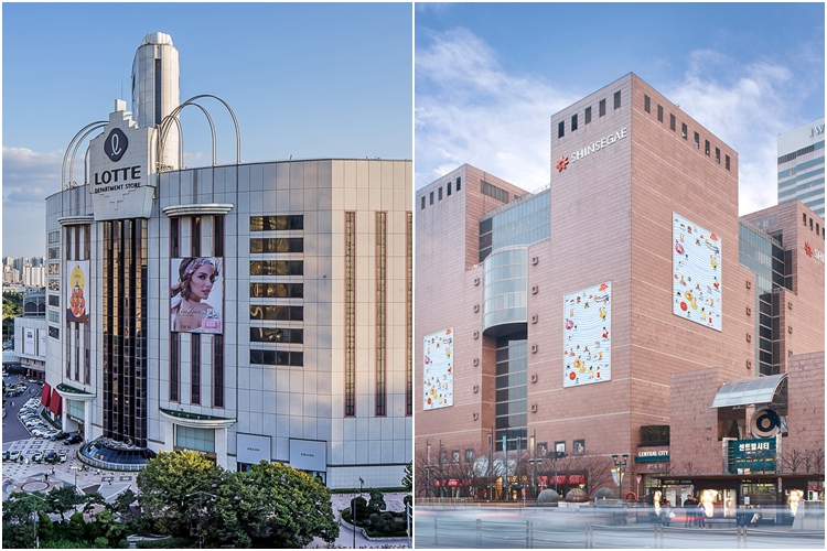 신세계백화점 강남점과 롯데백화점 잠실점이 모두 올해 매출액 3조원을 돌파했다고 밝혔다. / 각사 사진