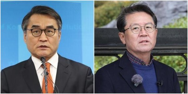 윤석열 대통령 탄핵심판에 대리인단으로 합류한 배보윤 변호사(왼쪽)와 윤갑근 변호사(오른쪽)[연합뉴스]