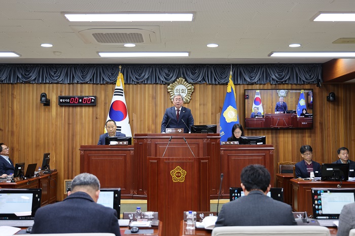 지난 20일 제281회 울진군의회 임시회 모습.(사진=울진군의회)