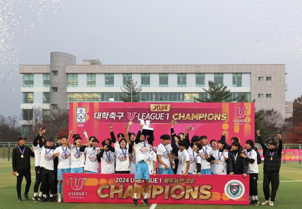선문대학교 축구부(사진=선문대학교).